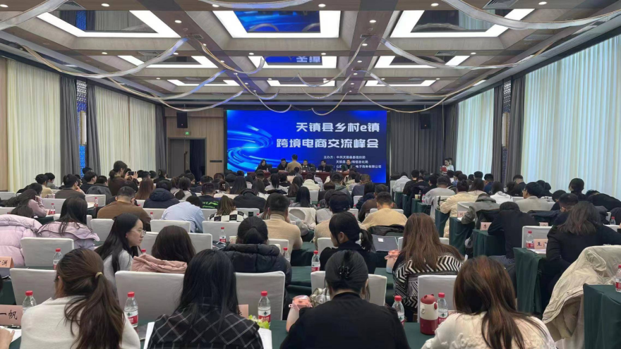 Tianzhen County holds rural e-town cross-border e-commerce summit