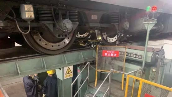 Locomotive Wheel Geometry Inspection wheel set