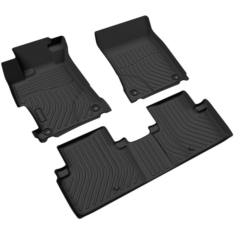 All-Weather TPE Rubber Car Floor Mats 2013-2022 Acura ILX,Black