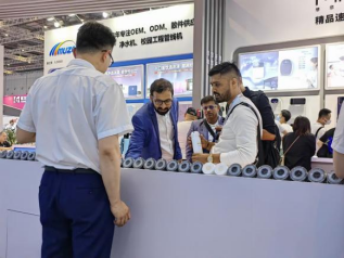 Our company participated in foreign and domestic exhibitions and talked