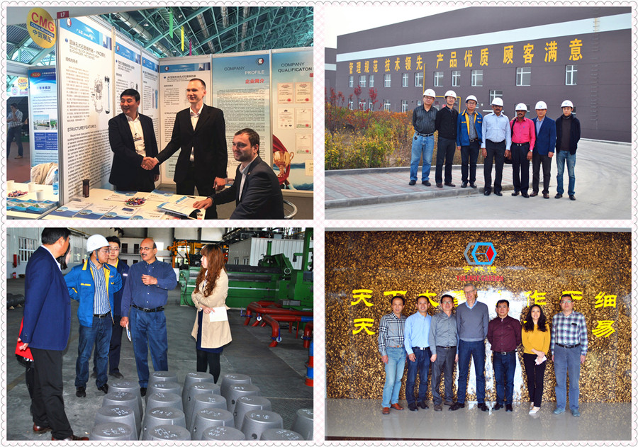 Participate in foreign exhibitions and foreign friends come to visit our company_Copy